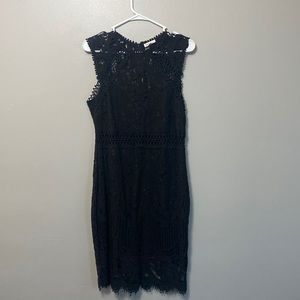 Black, Main Strip dress. Size large